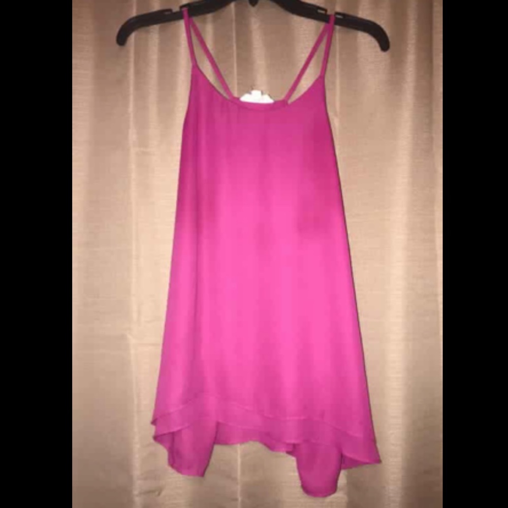 Pink dressy tank top